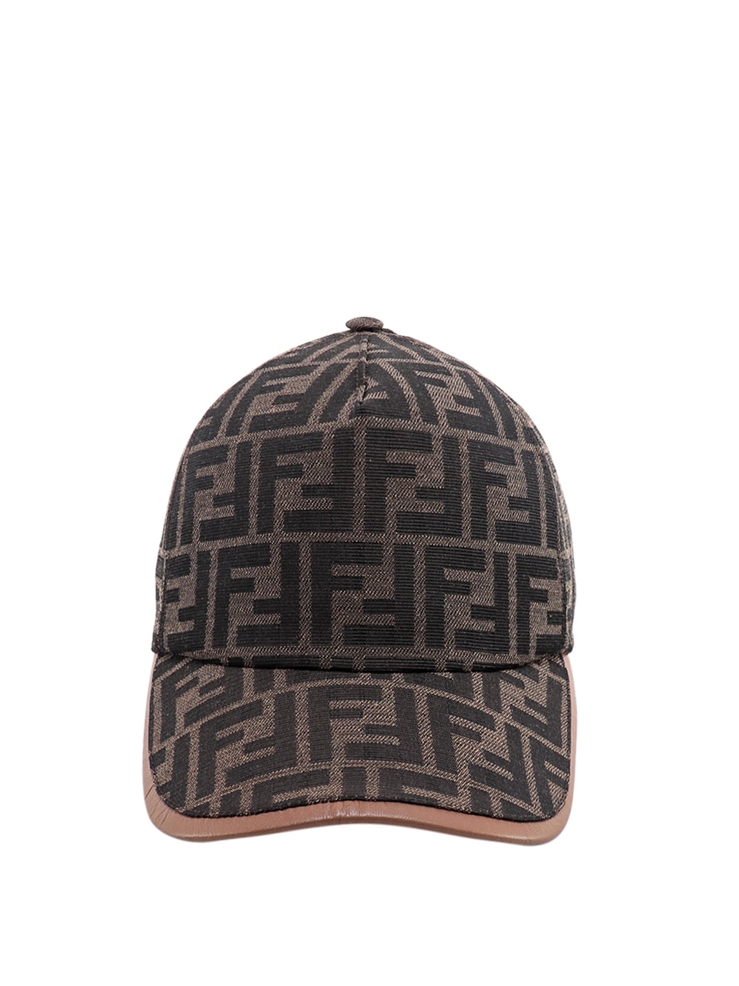 Shop Fendi Hat In Brown