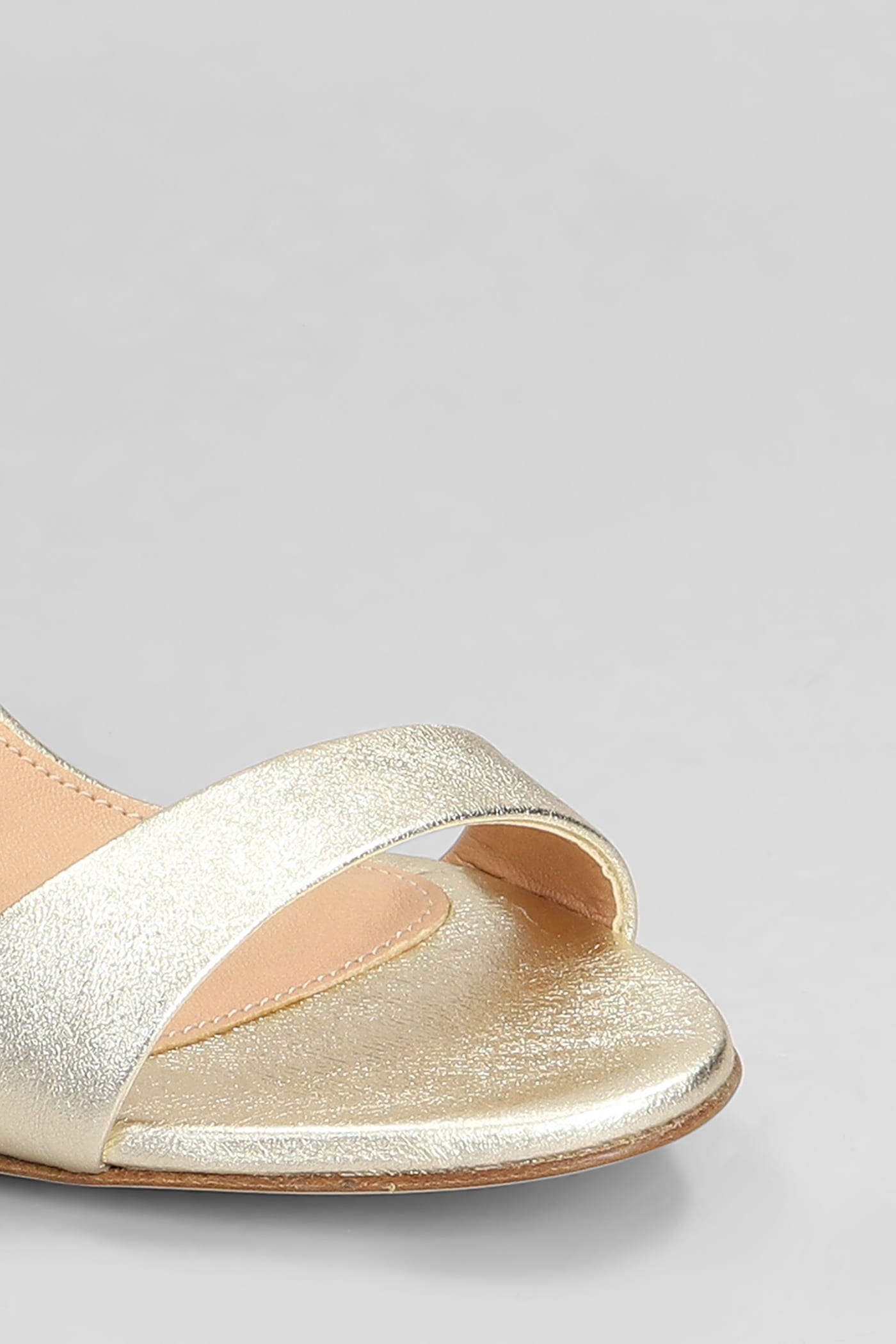 The Seller Sandals In Platinum Leather