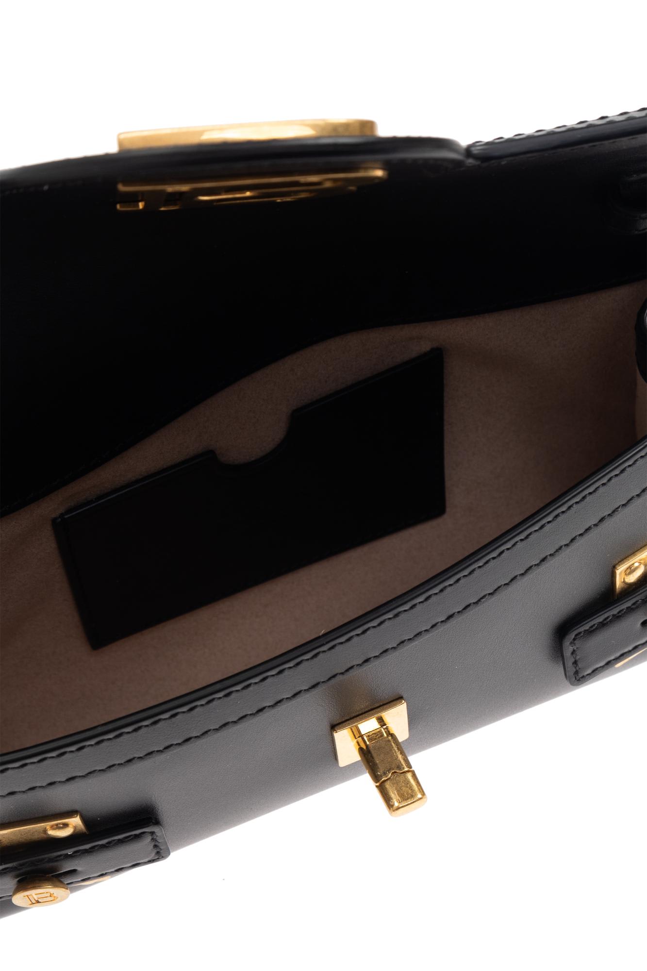 Balmain Women B-buzz 23 Leather Shoulder Bag