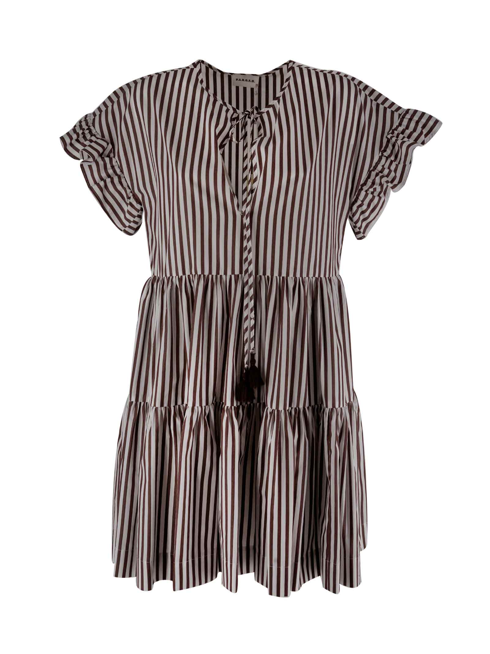 Parosh Cotton Striped Dress