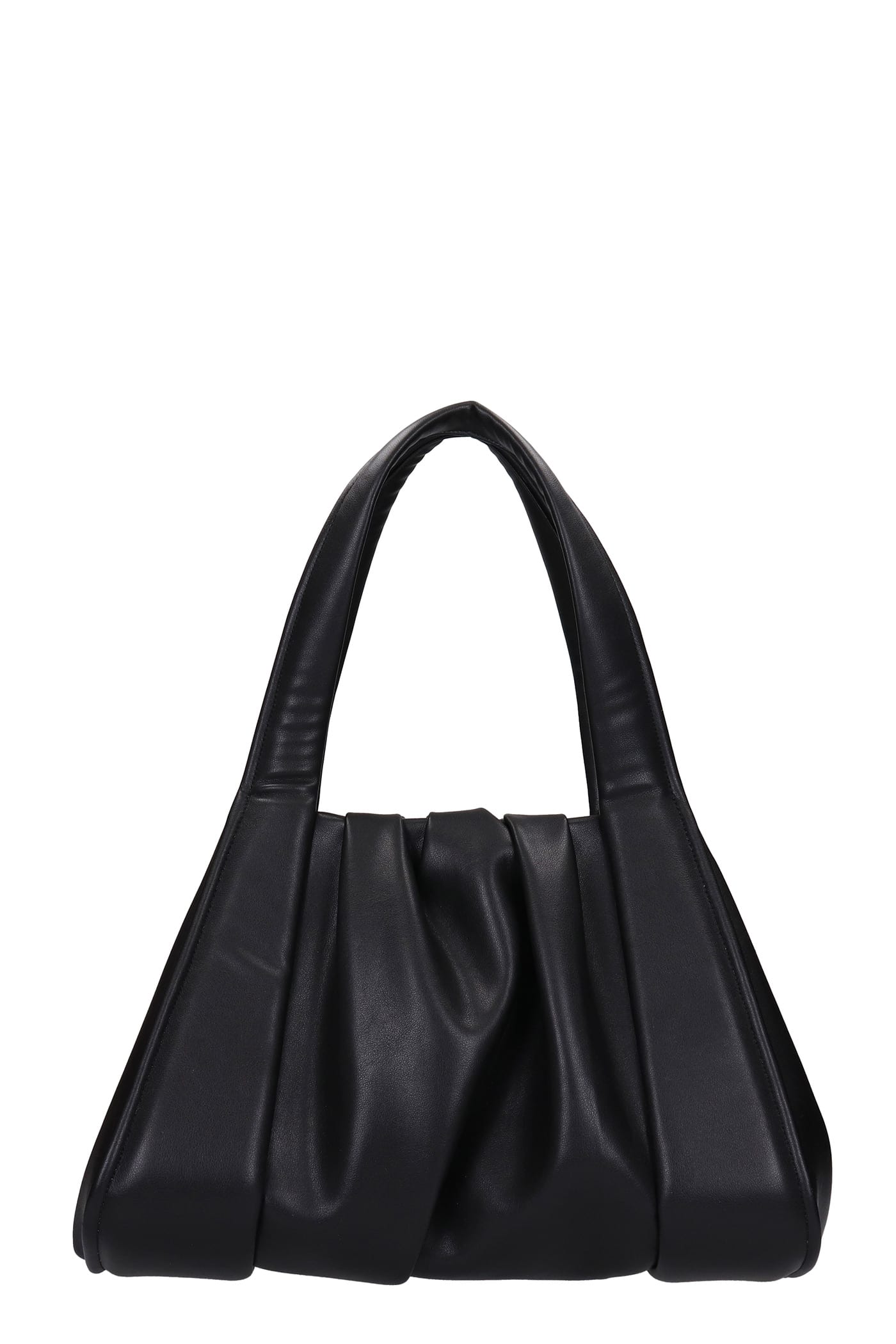 THEMOIRè Irida Basic Shoulder Bag In Black Faux Leather