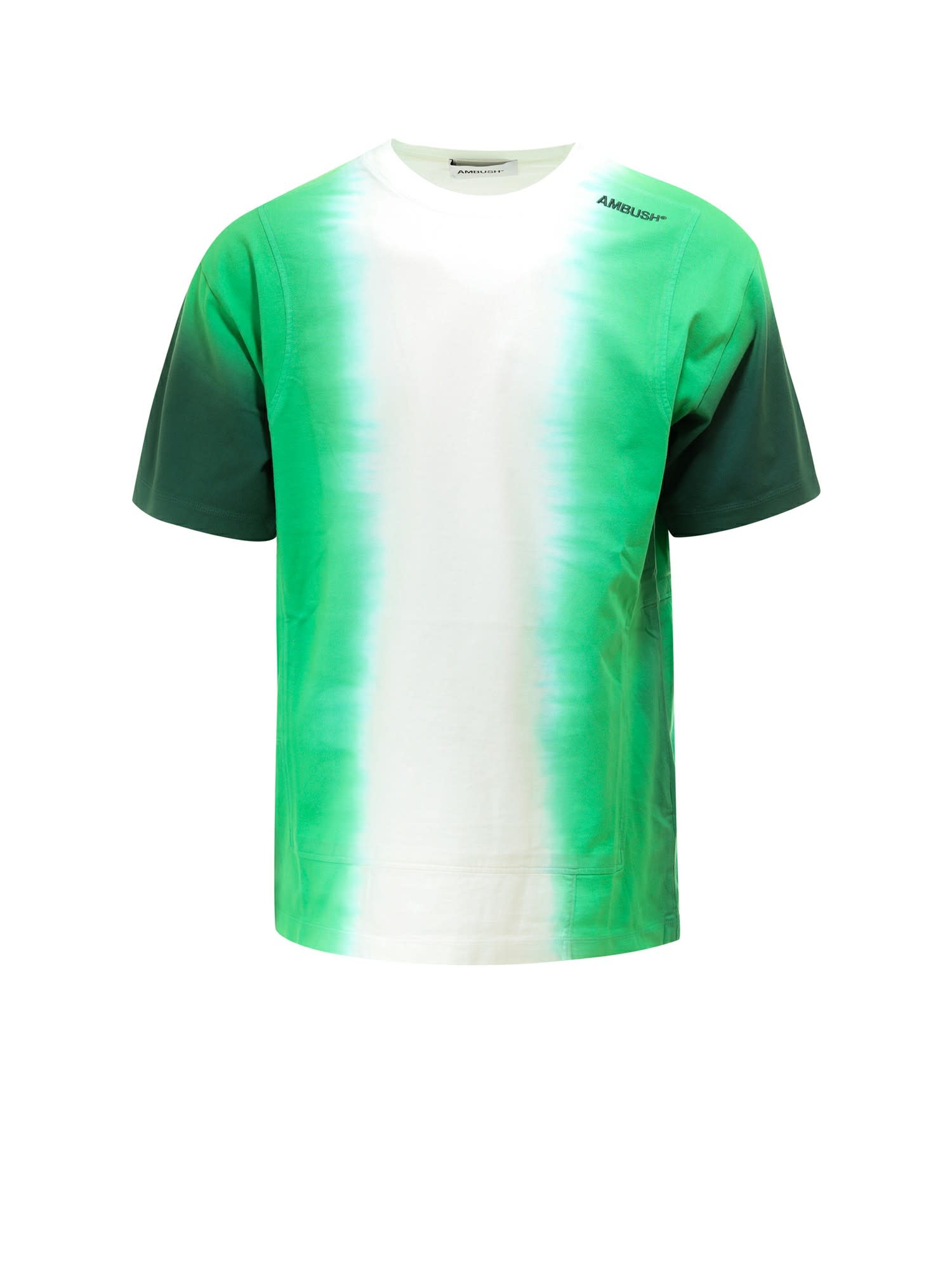 Ambush Tie Dye Paneled T-shirt Green In 5
