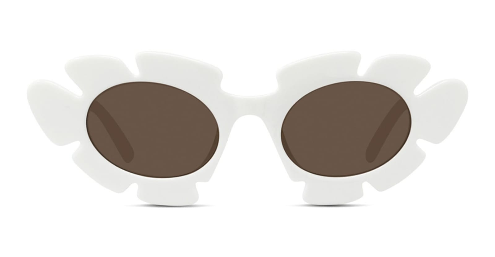 Shop Loewe Lw40088u - White Sunglasses