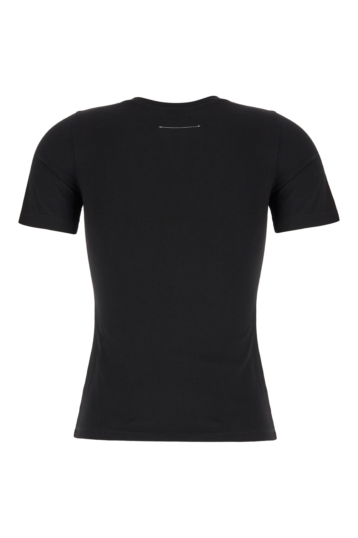 Shop Mm6 Maison Margiela Black Cotton T-shirt