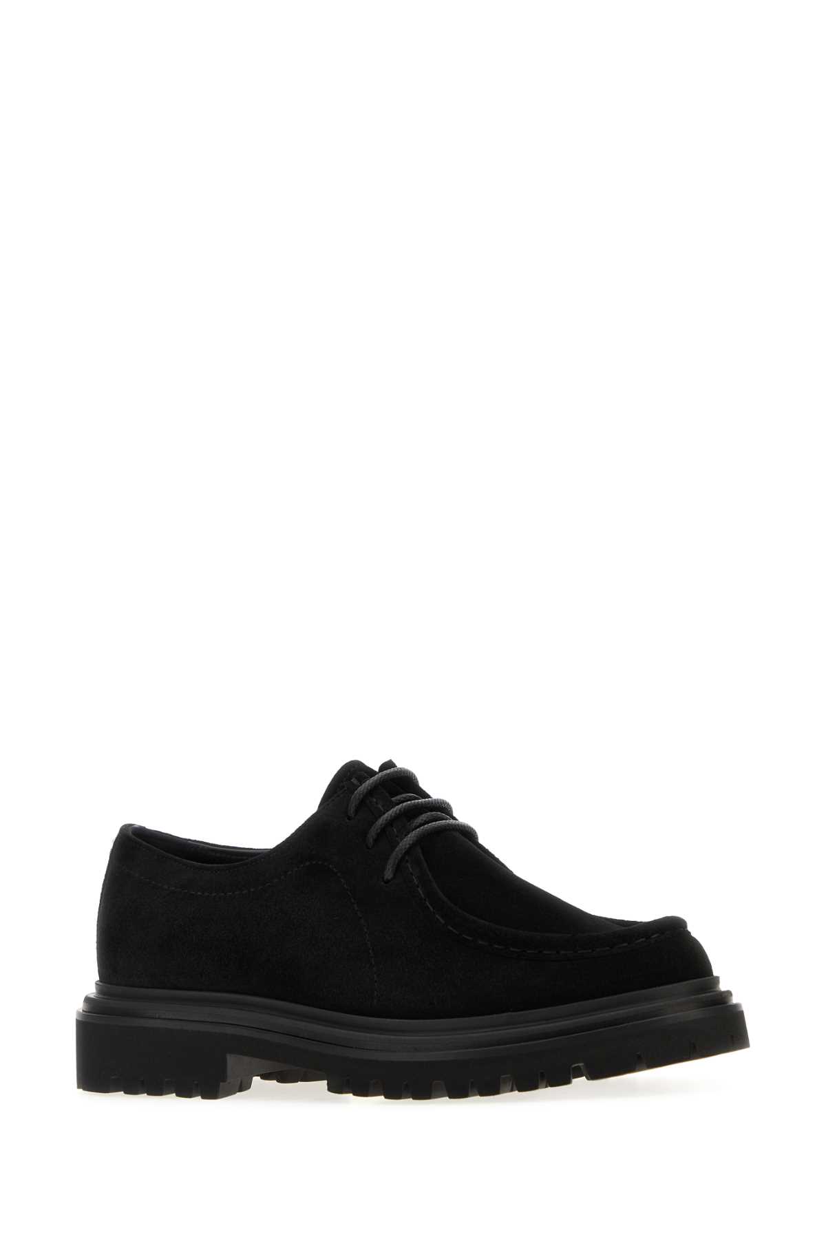 Dolce & Gabbana Polished Derby Shoes In Calf Leather In Black