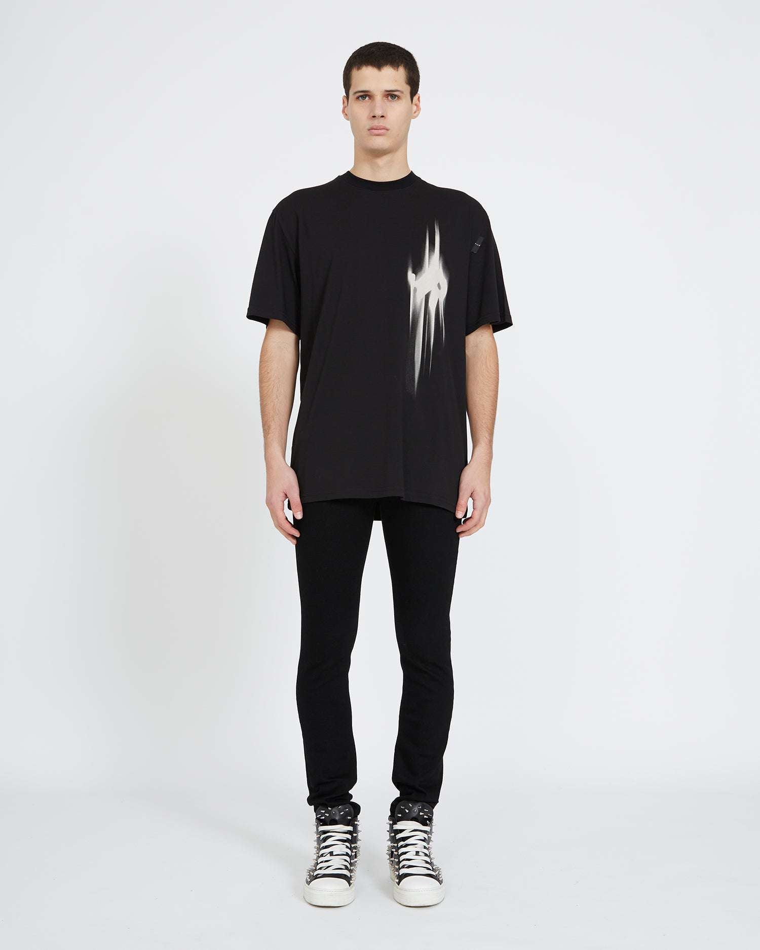 Shop John Richmond T-shirt With Logo In Nero