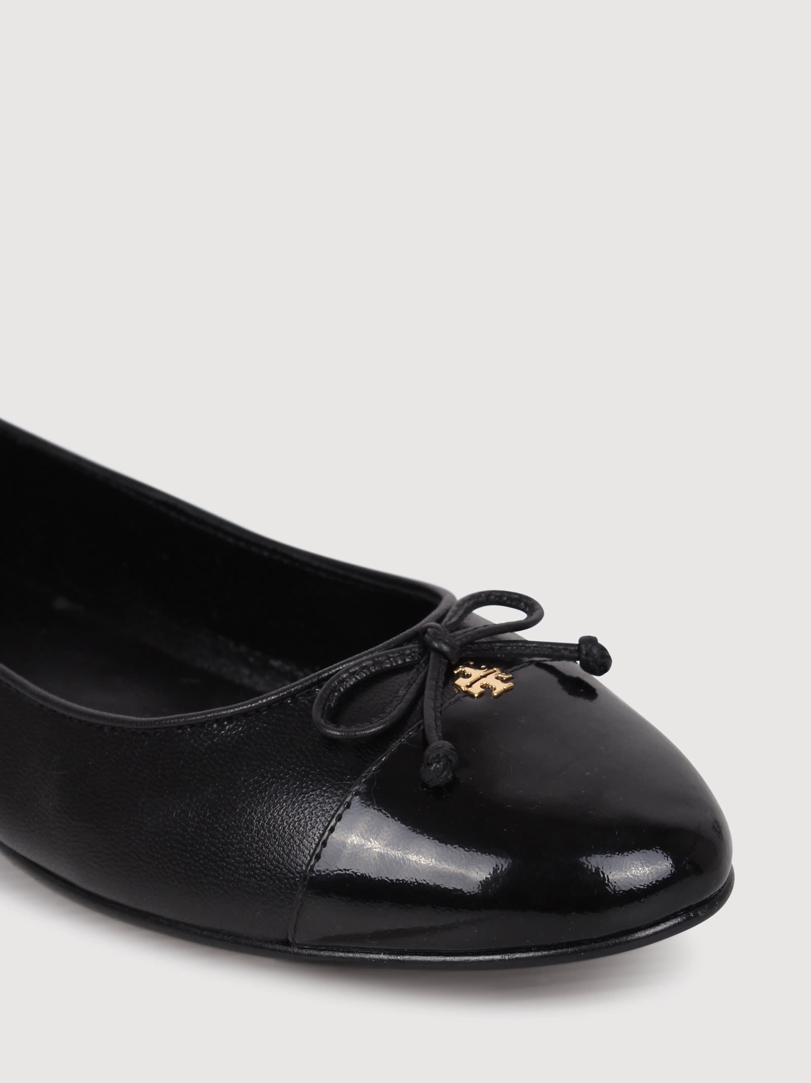 Shop Tory Burch Cap-toe Ballet With Bow