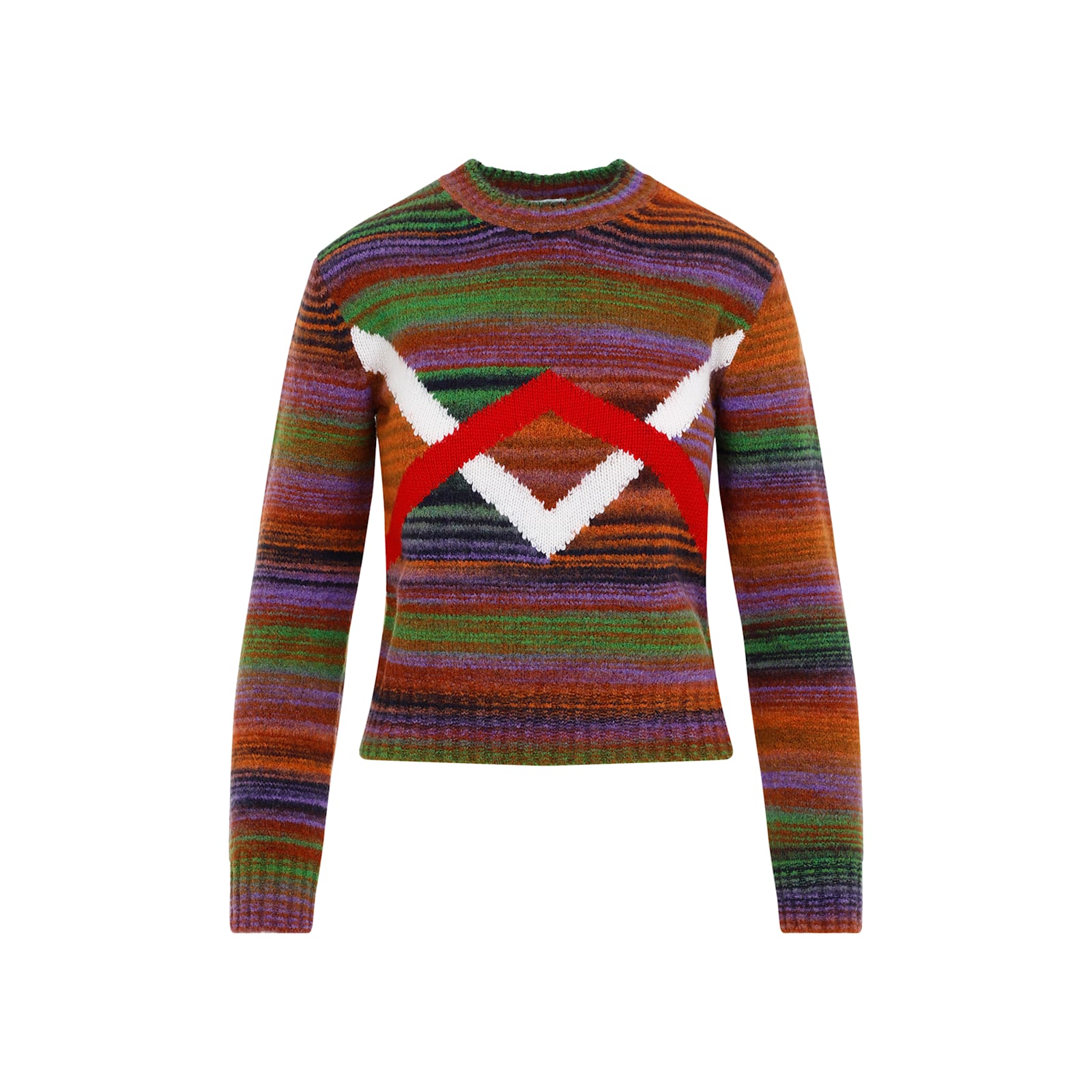 Shop Loewe Sweater In Red White