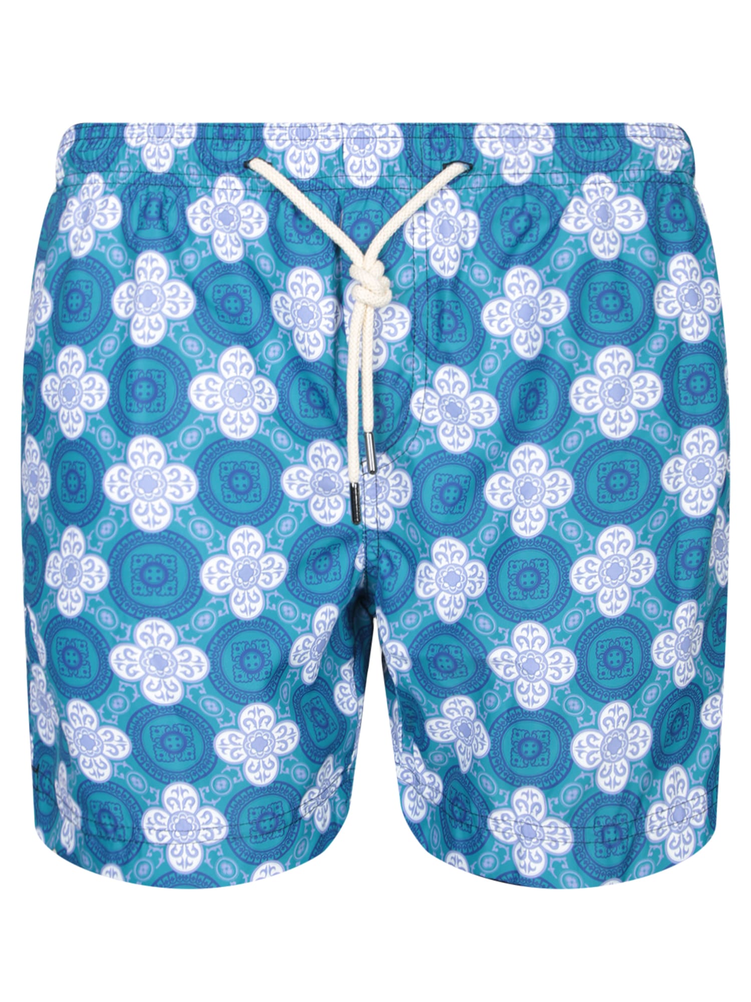 Purple/blue Patterned Swim Trunks