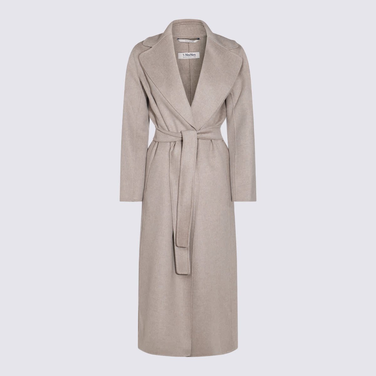 'S Max Mara Melange Cacha Virgin Wool Poldo Coat