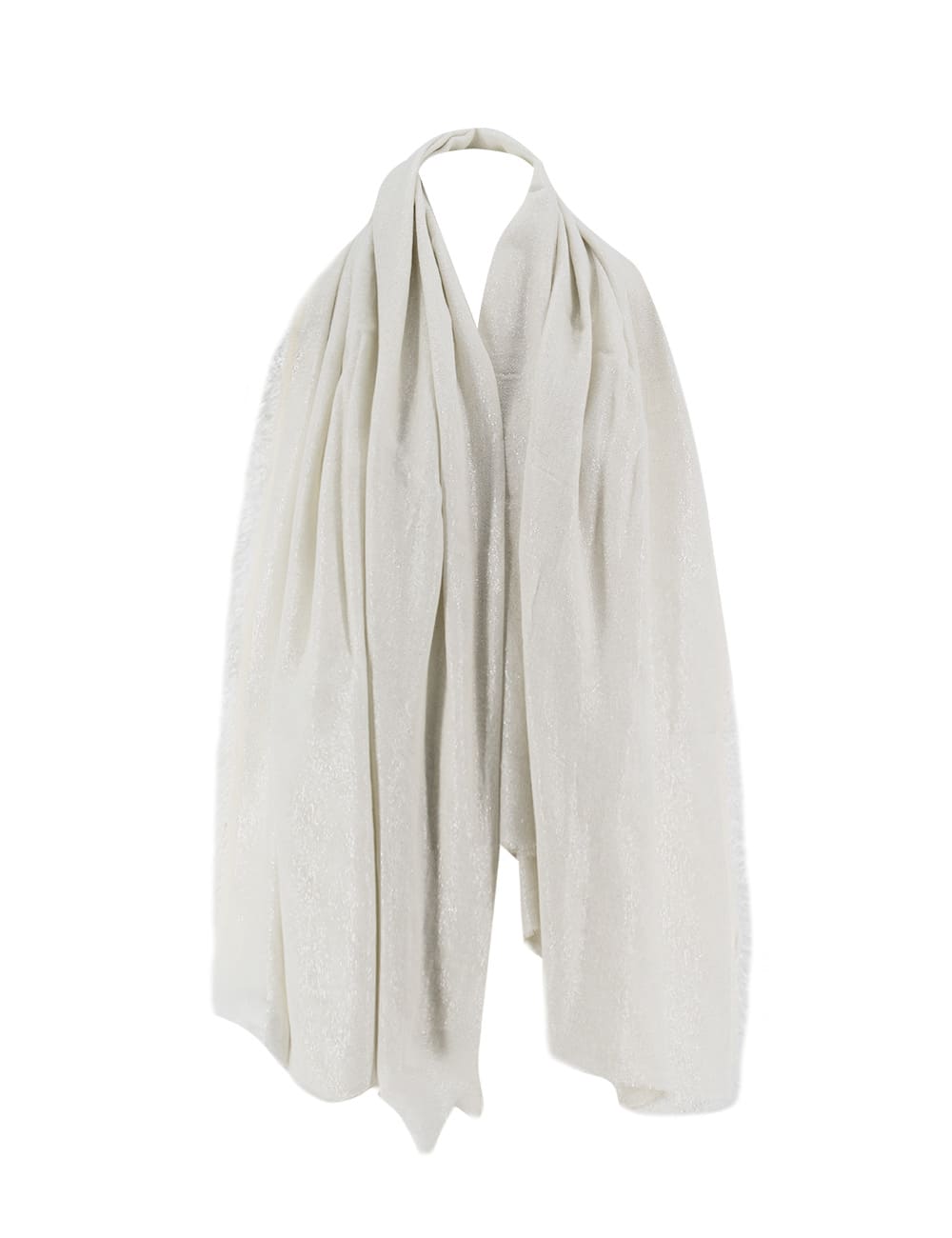 Shop Peserico Scarf In Gesso