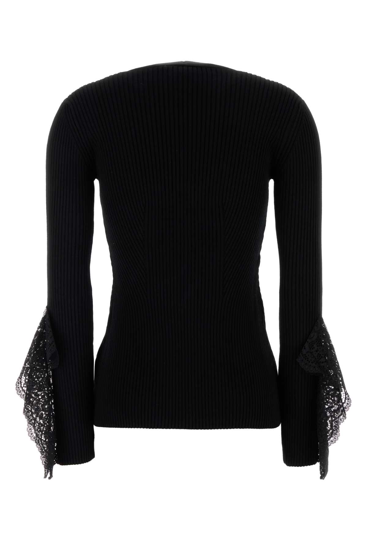 Blumarine Black Viscose Blend Cardigan In Black