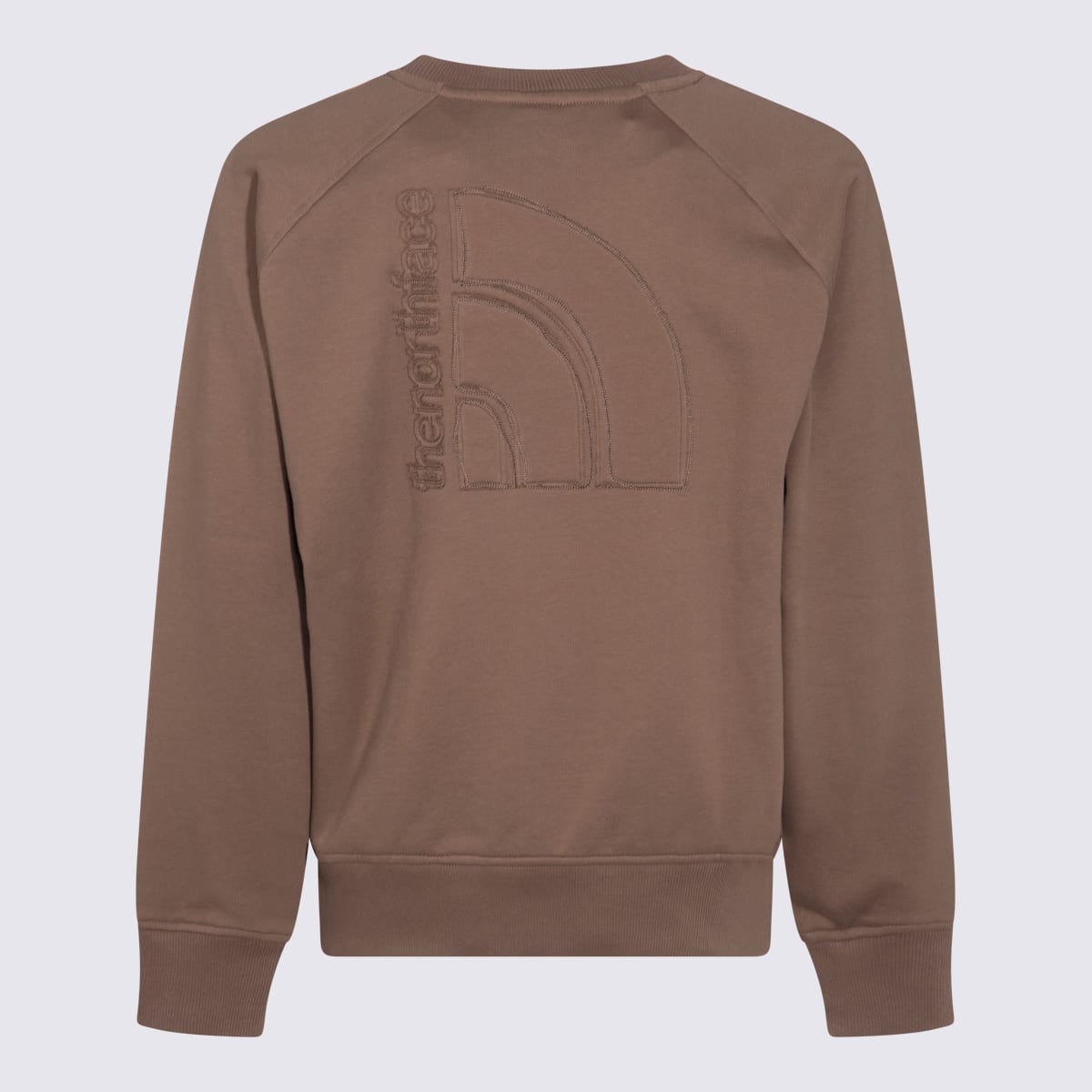 THE NORTH FACE BROWN COTTON SWEATSHIRT