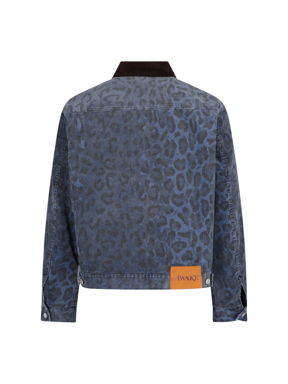 Awake Ny Mens Work Corduroy Cotton Jacket Navy In Blue