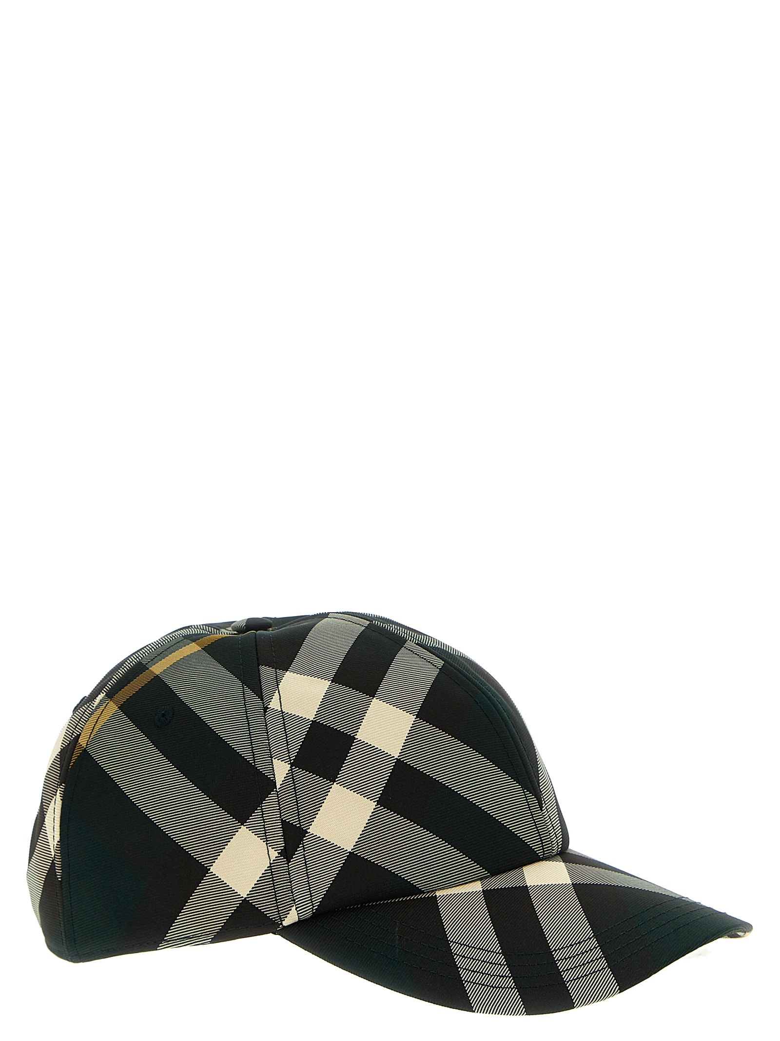 Shop Burberry Check Cap In Multicolor