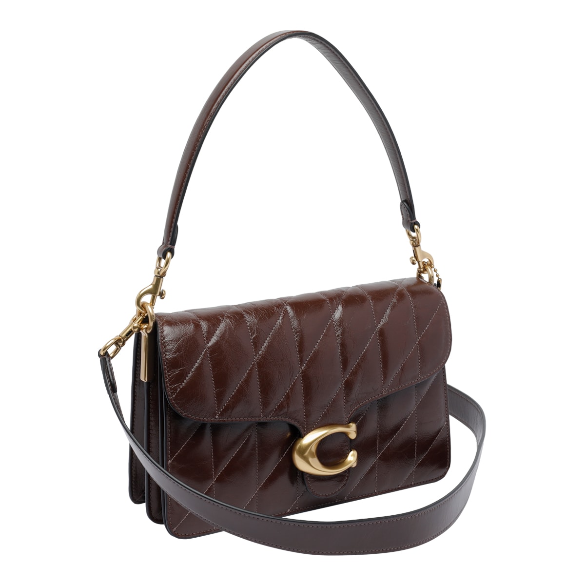 Coach Maple Tabby Quilted Shoulder Bag In Red