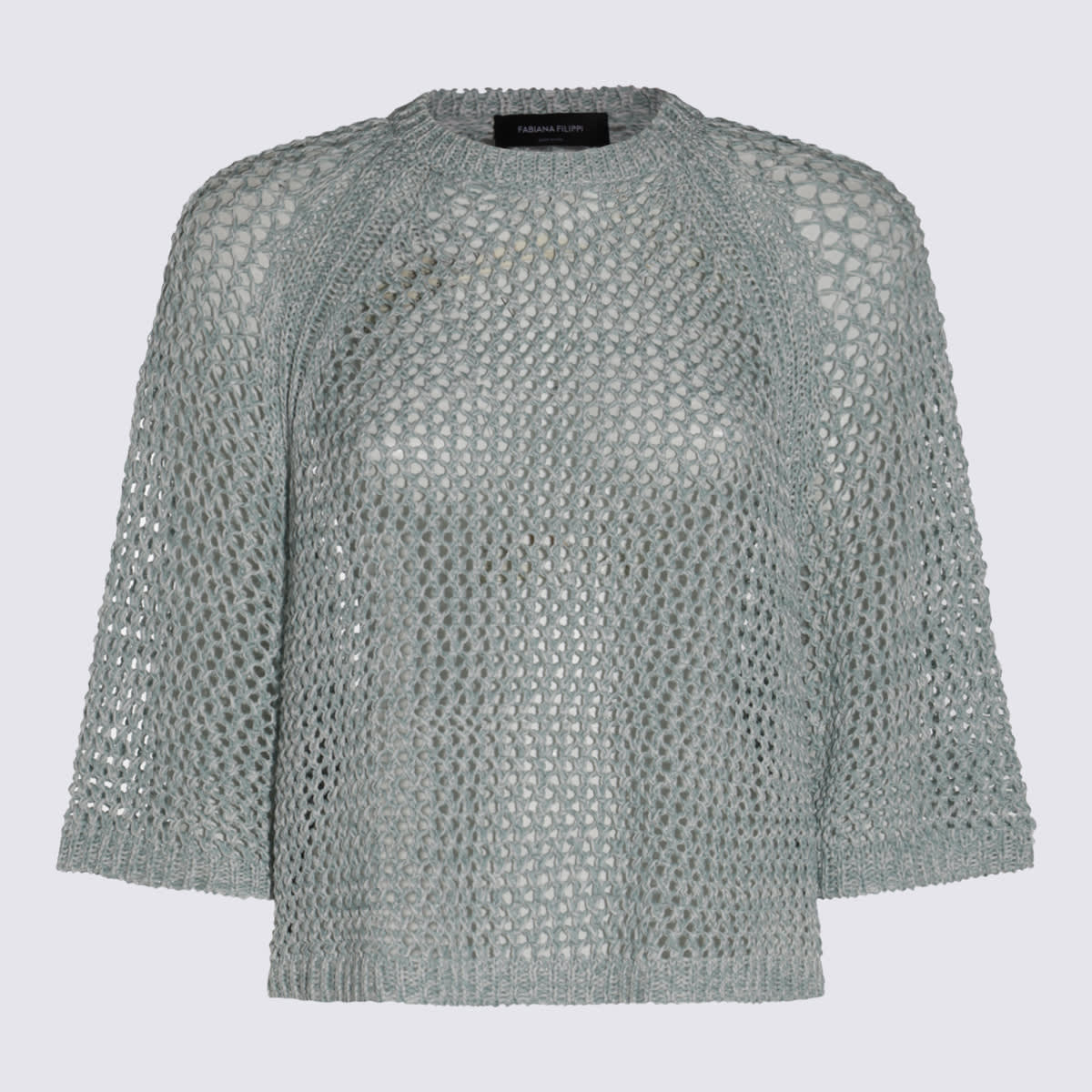 Green Grey Cotton Knitwear