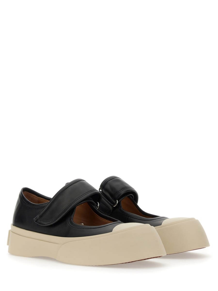 Shop Marni Mary Jane Sneaker In Black