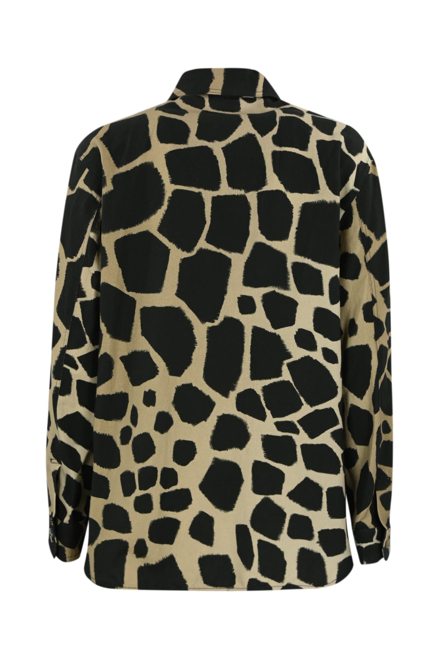 Shop Max Mara Tesoro Shirt In Cotton And Linen Blend In Giraffa
