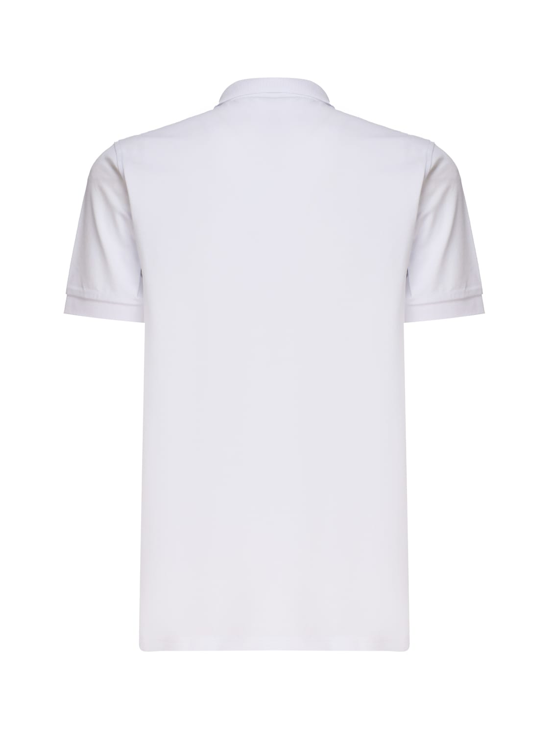 Shop Sun 68 Solid Polo Shirt With Logo In White