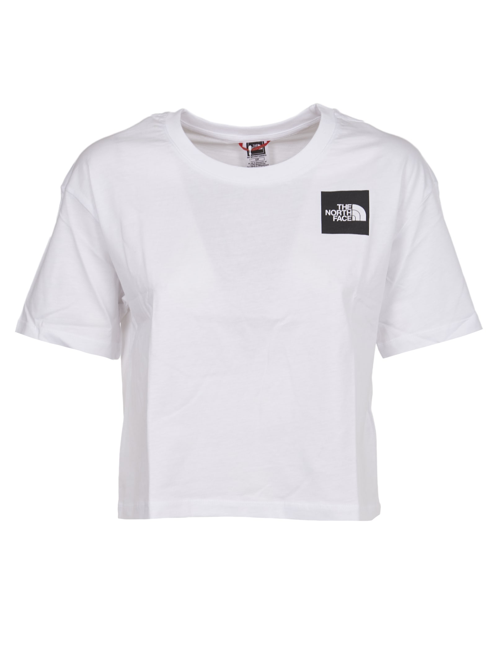 The North Face White Crop T-shirt With Logo
