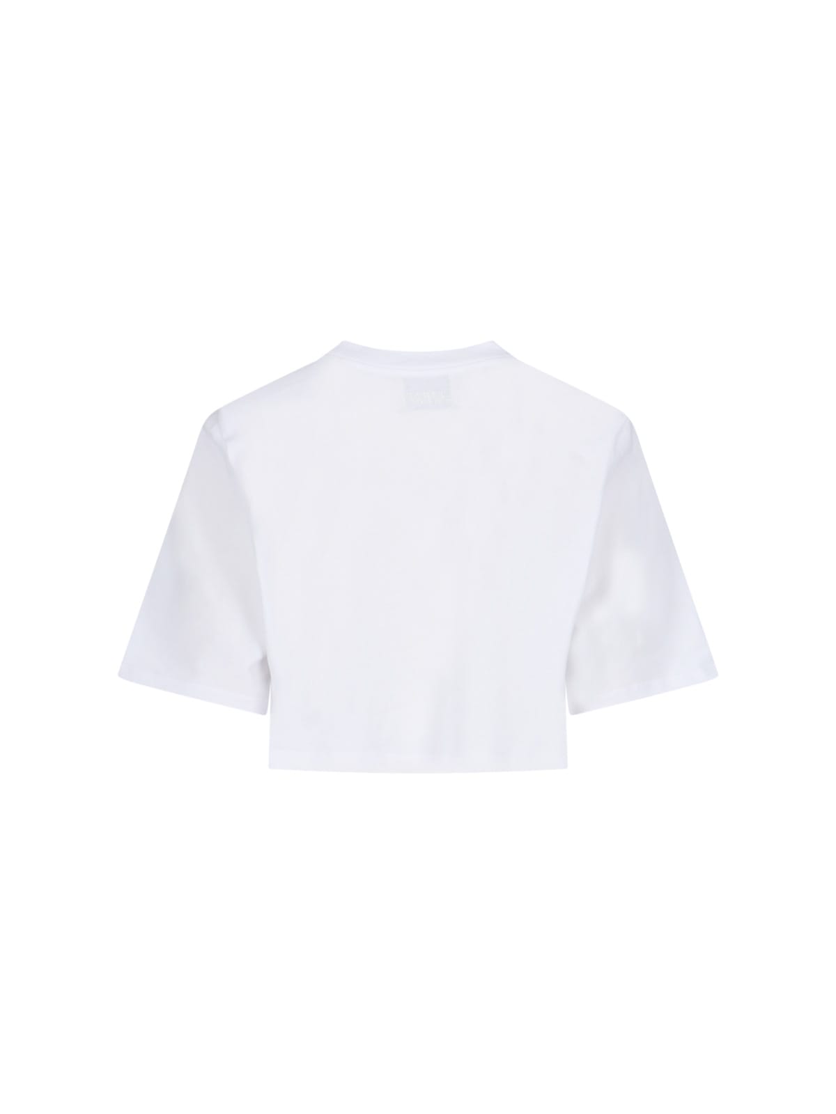 Isabel Marant Zaely Cropped Cotton Jersey T-shirt In White