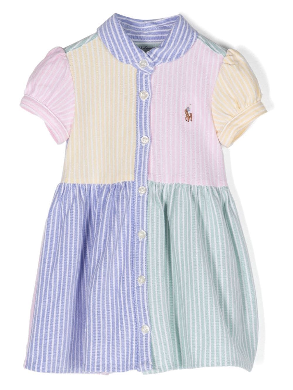 Shop Polo Ralph Lauren Color Blk Dr-dresses-day Dress In Celadon Multi