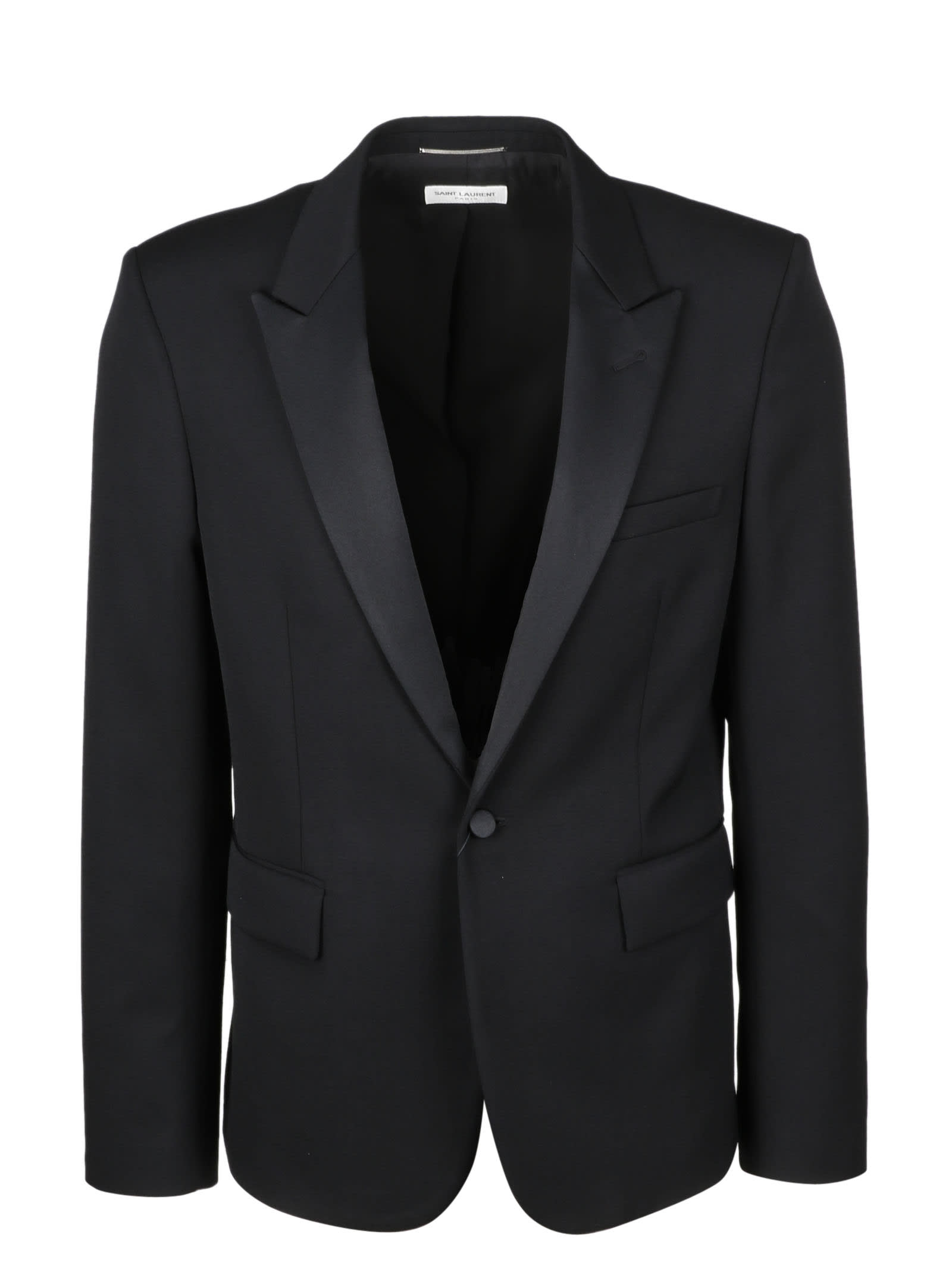 Saint Laurent Waistcoate Tux 1b Courte In Black