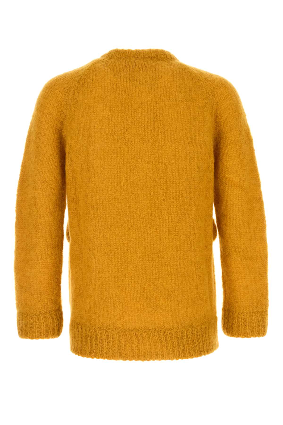 VALENTINO PASTEL ORANGE MOHAIR BLEND CARDIGAN