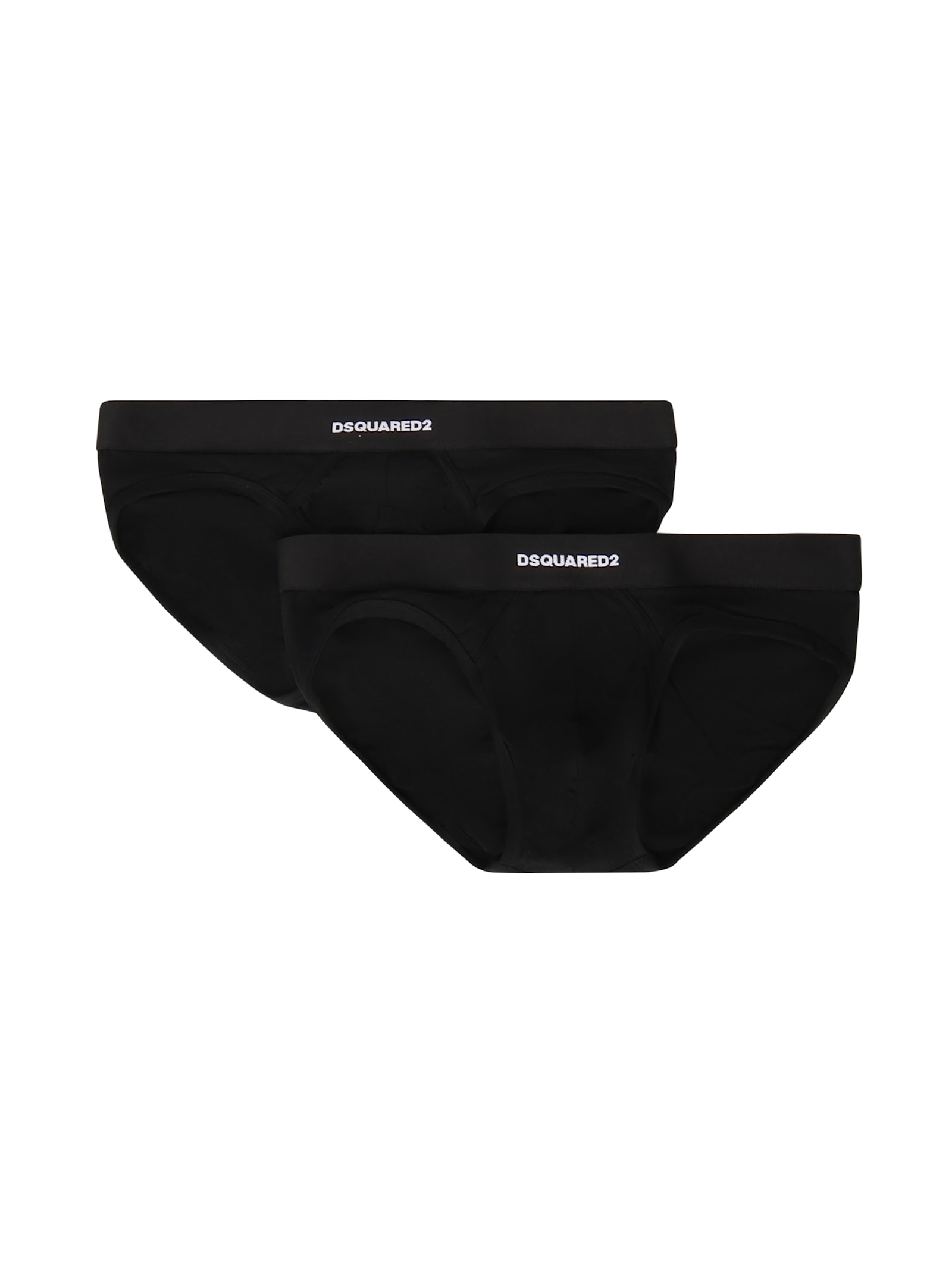 Dsquared2 Pack Of 2 Briefs In Black
