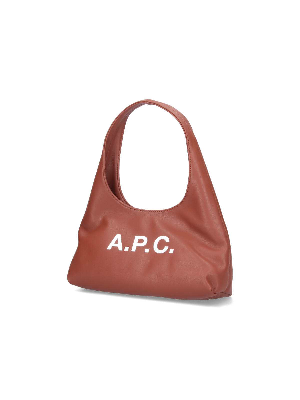 Apc A.p.c. Cognac Brown Shoulder Bag In Brown