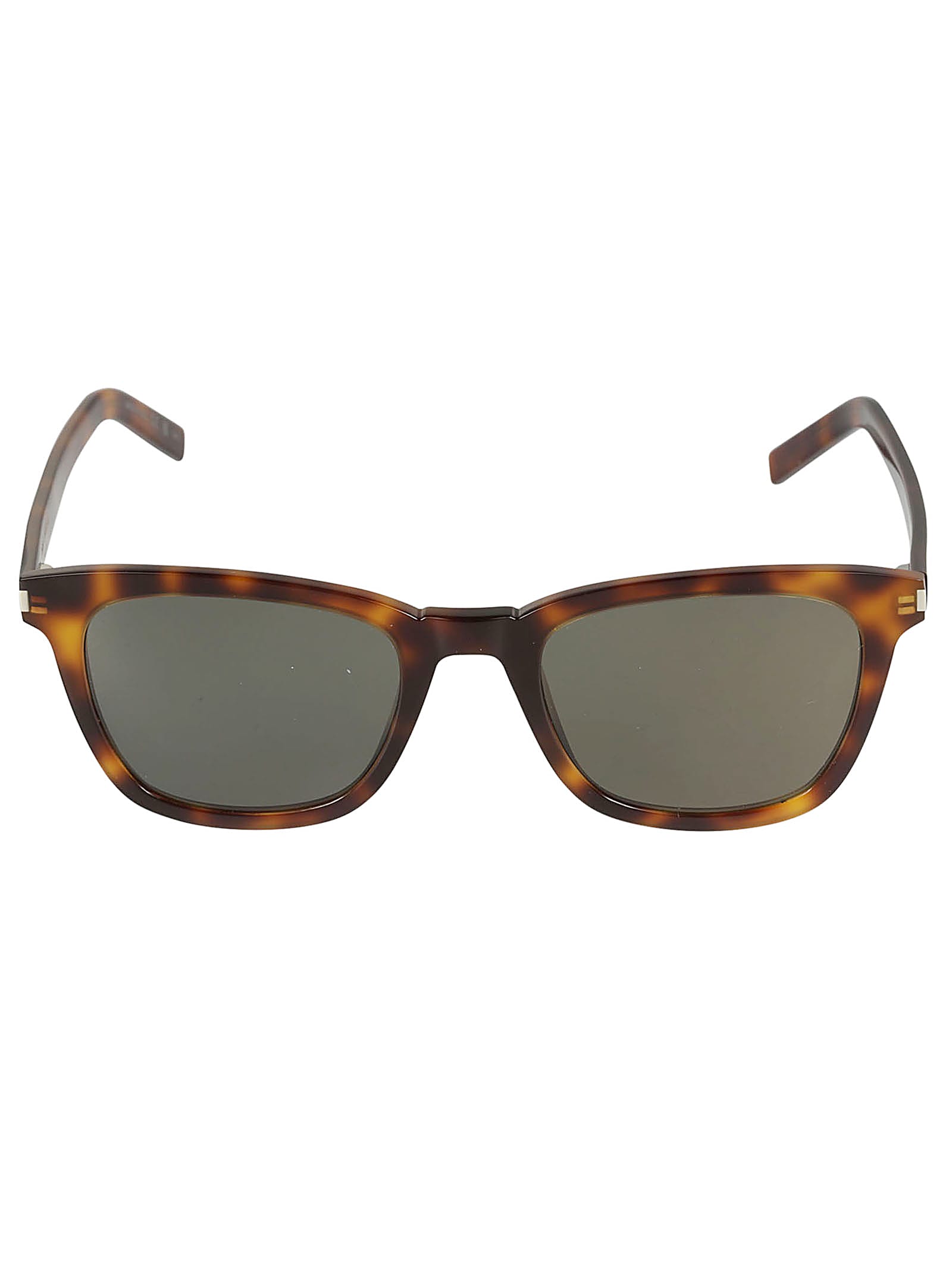 Shop Saint Laurent Sl 716 Slim Sunglasses In Havana-havana-grey