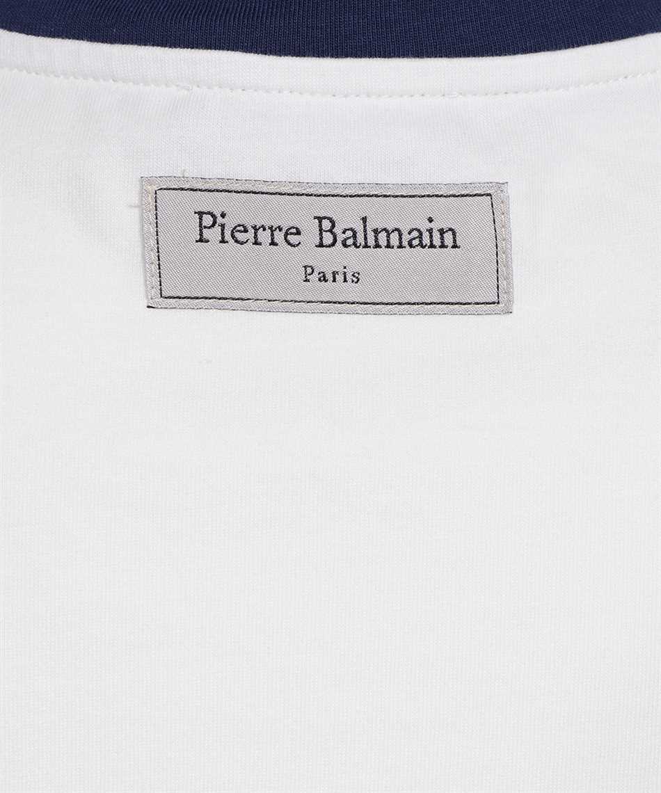 Shop Balmain Logo Cotton T-shirt In White