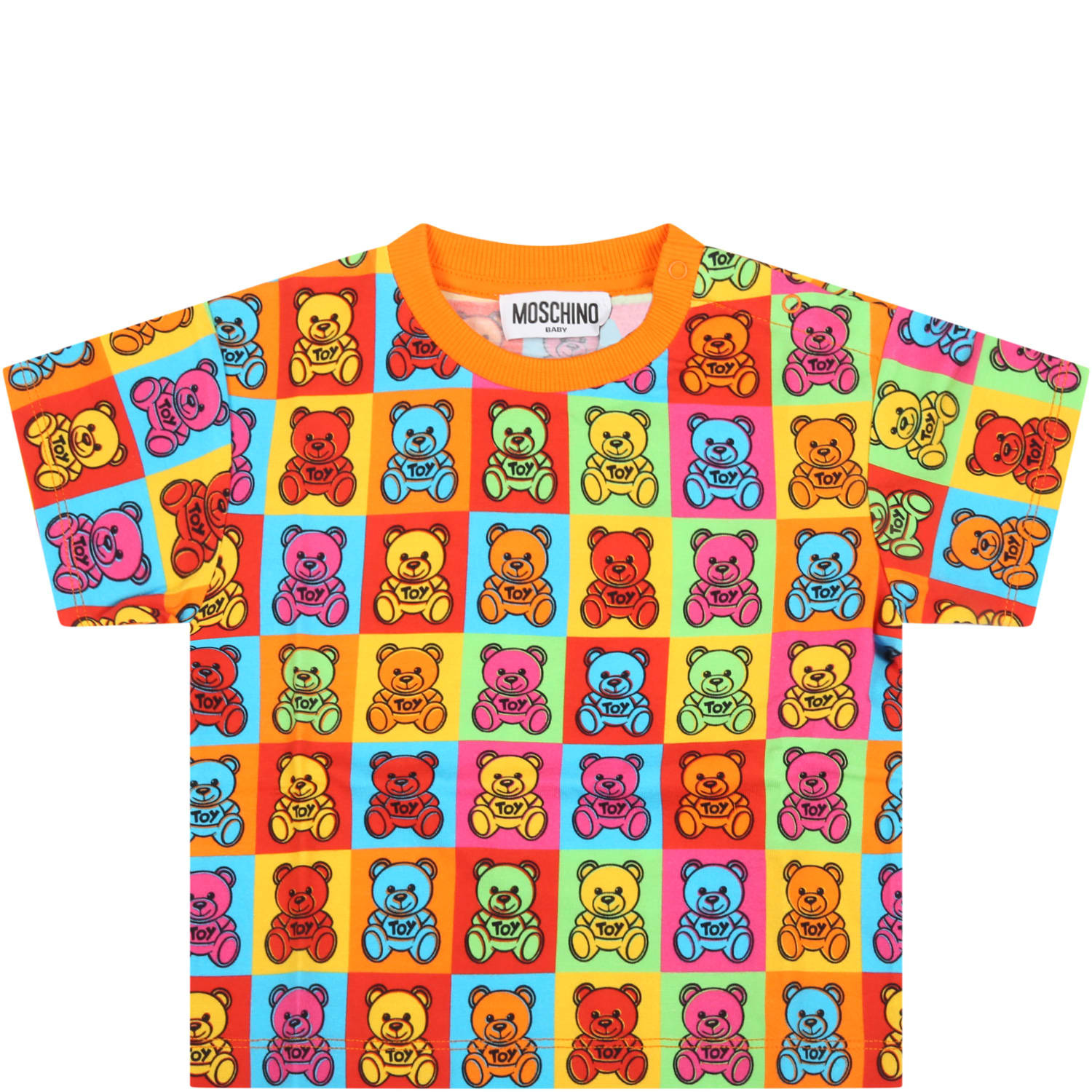 Moschino Multicolor T-shirt For Baby Kids With Teddy Bears