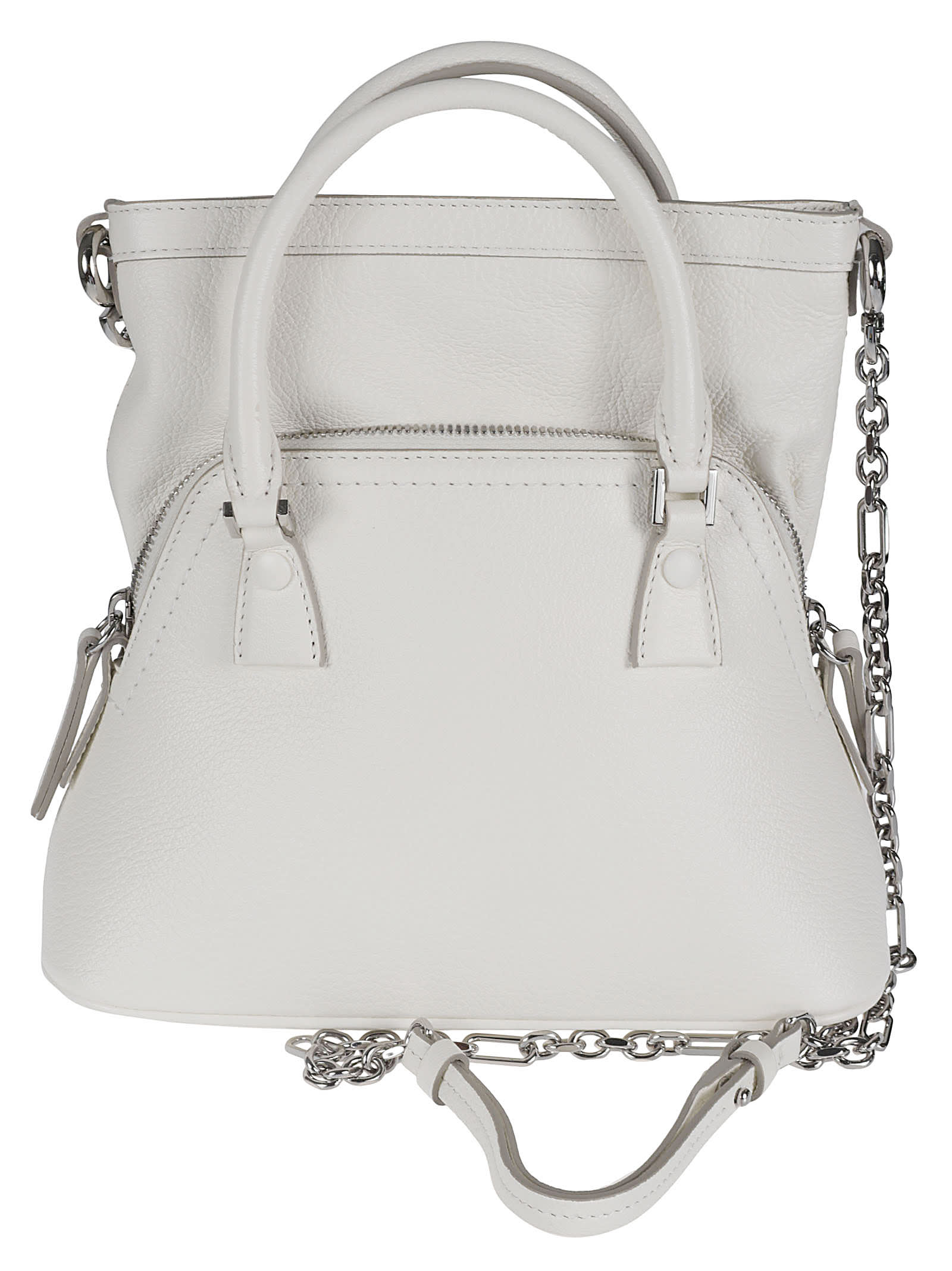 Maison Margiela Chain Strap Shoulder Bag In White