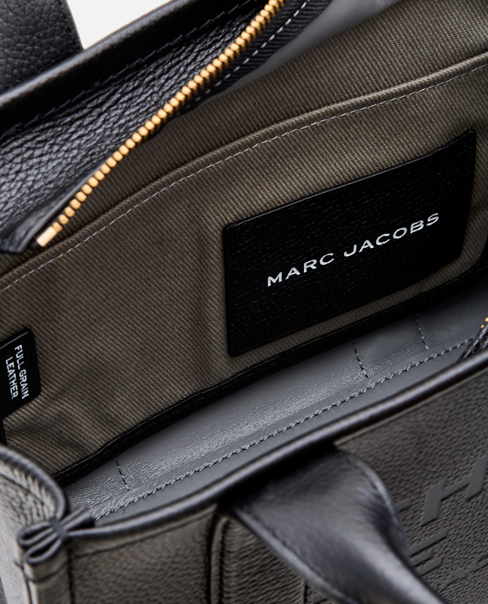 Shop Marc Jacobs Small Leather Tote Bag In Black