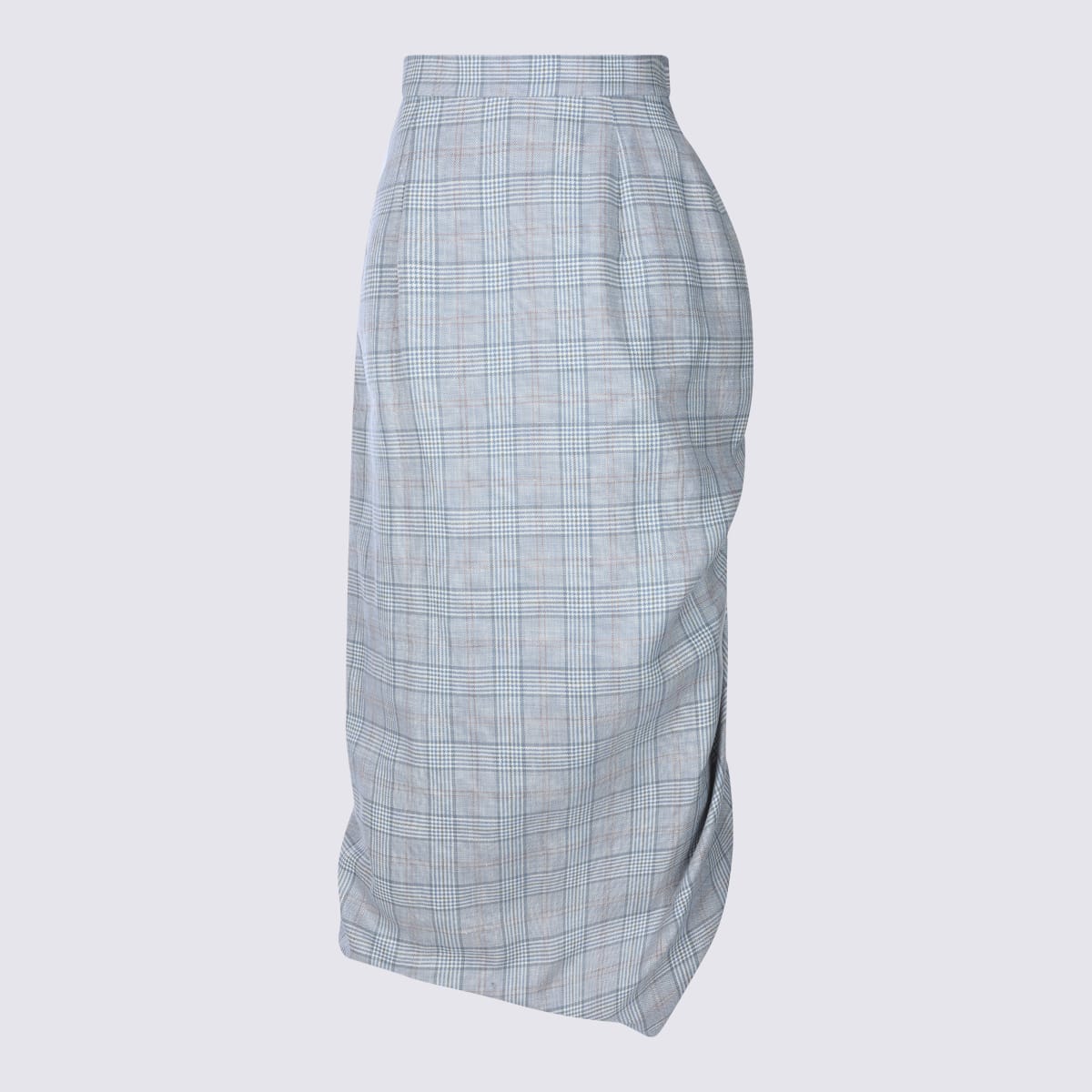 Light Blue Wool Skirt