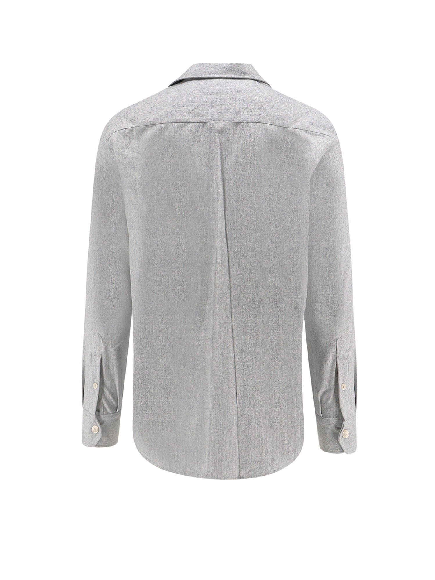 Shop Brunello Cucinelli Overshirt In Light Grey