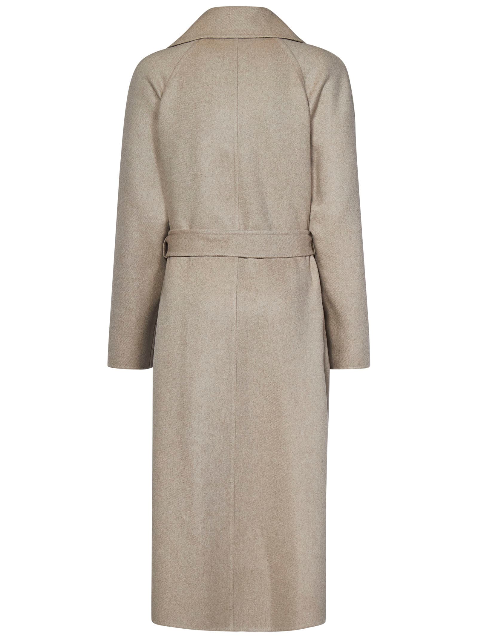 Shop Ralph Lauren Leonarda Coat In Beige