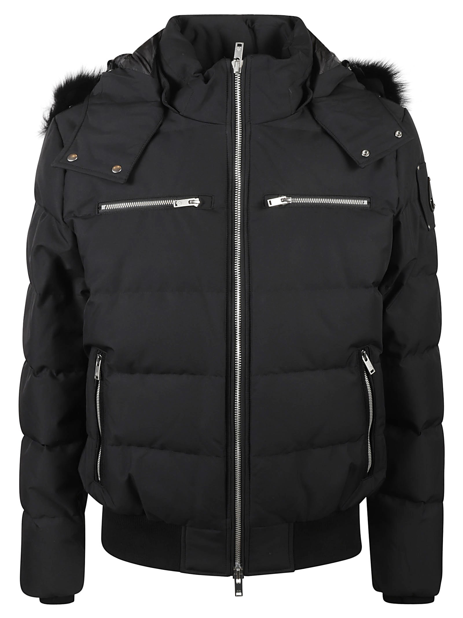 Fur Detail Zip Padded Jacket