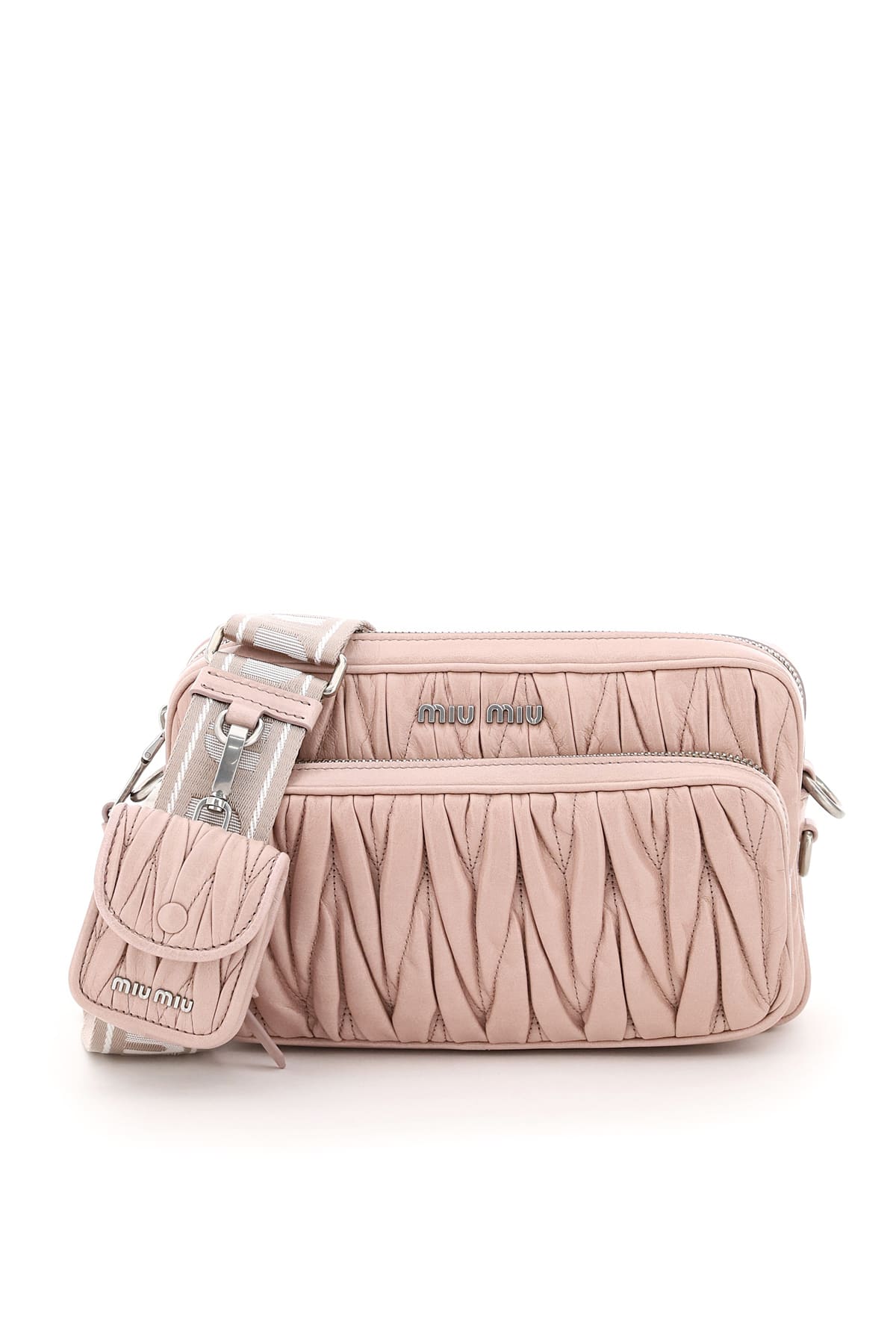 MIU MIU QUILTED CAMERA BAG WITH POUCH,11902524