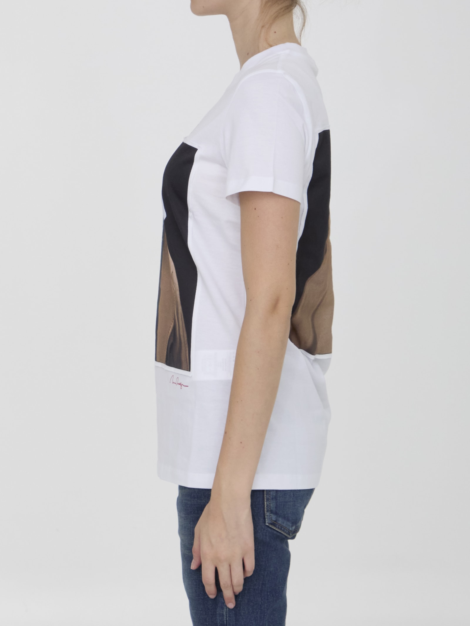 Shop Max Mara Cipria T-shirt In White