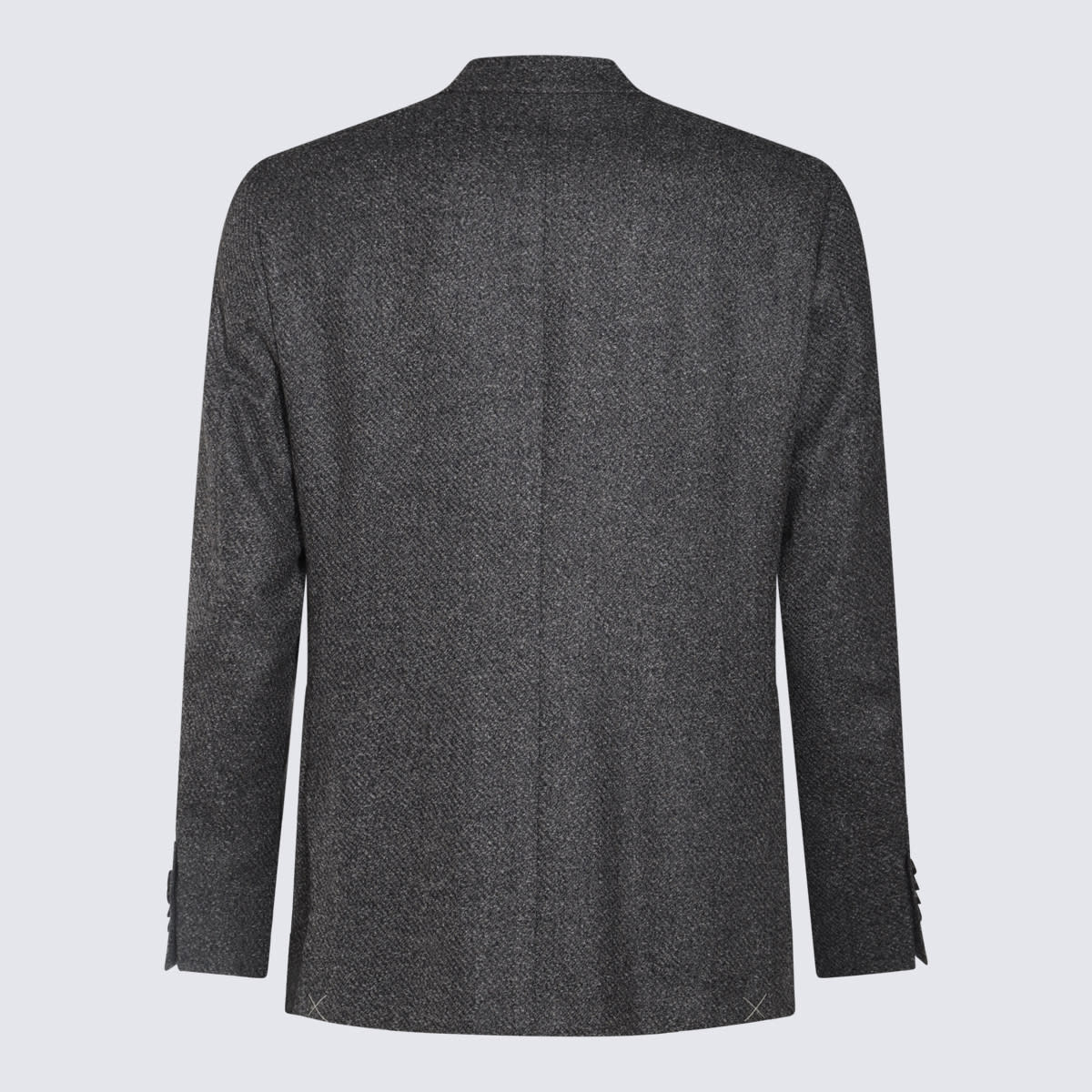 Shop Canali Dark Grey Blazer