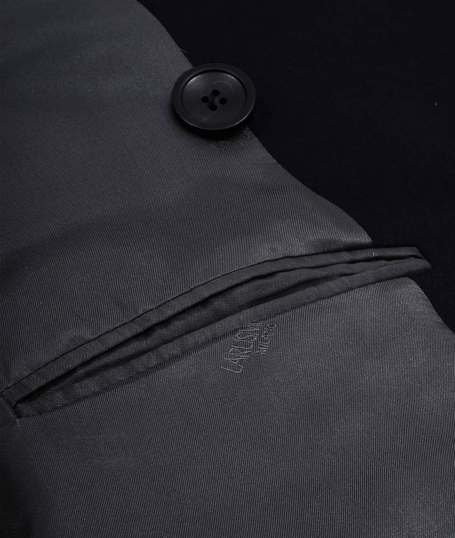 Larusmiani Wool And Cashmere Peacoat Denali Coat In Blue