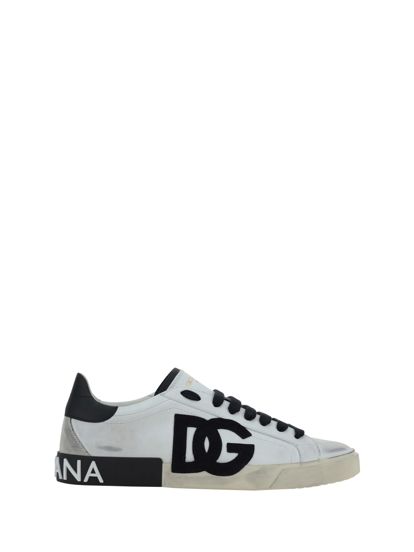 Shop Dolce & Gabbana Sneakers In Bianco/nero