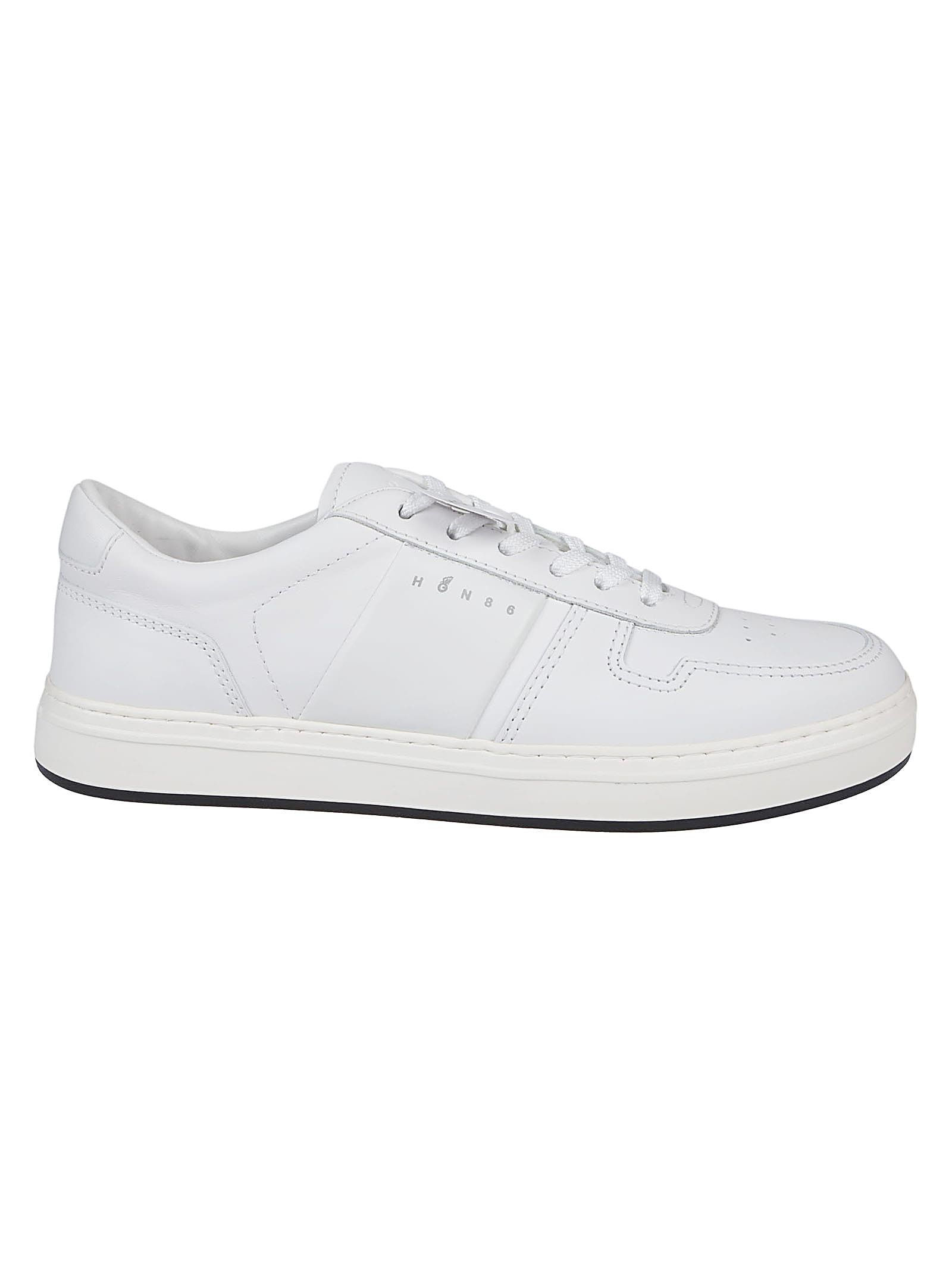 Hogan H668 Allacciato Fascia Logo Sneakers In White
