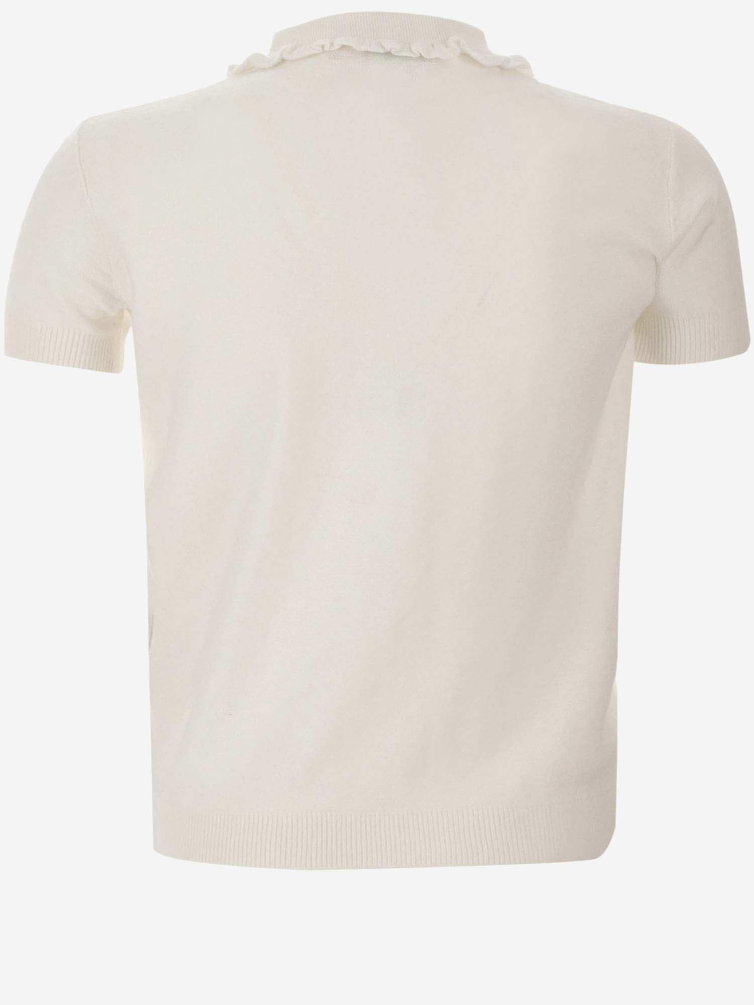 Shop Bonpoint Cotton And Linen Polo Shirt