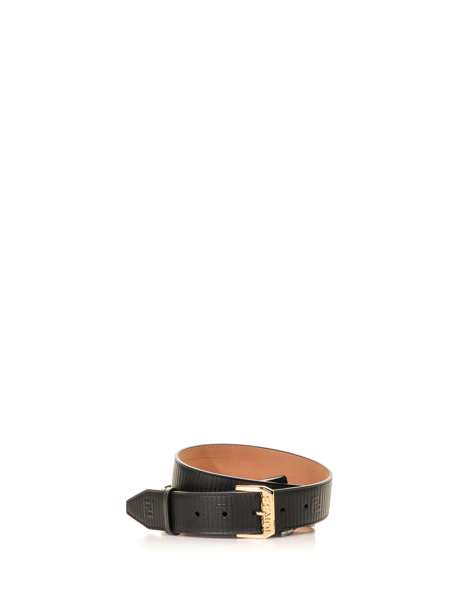 Fendi Logoed Leather Belt