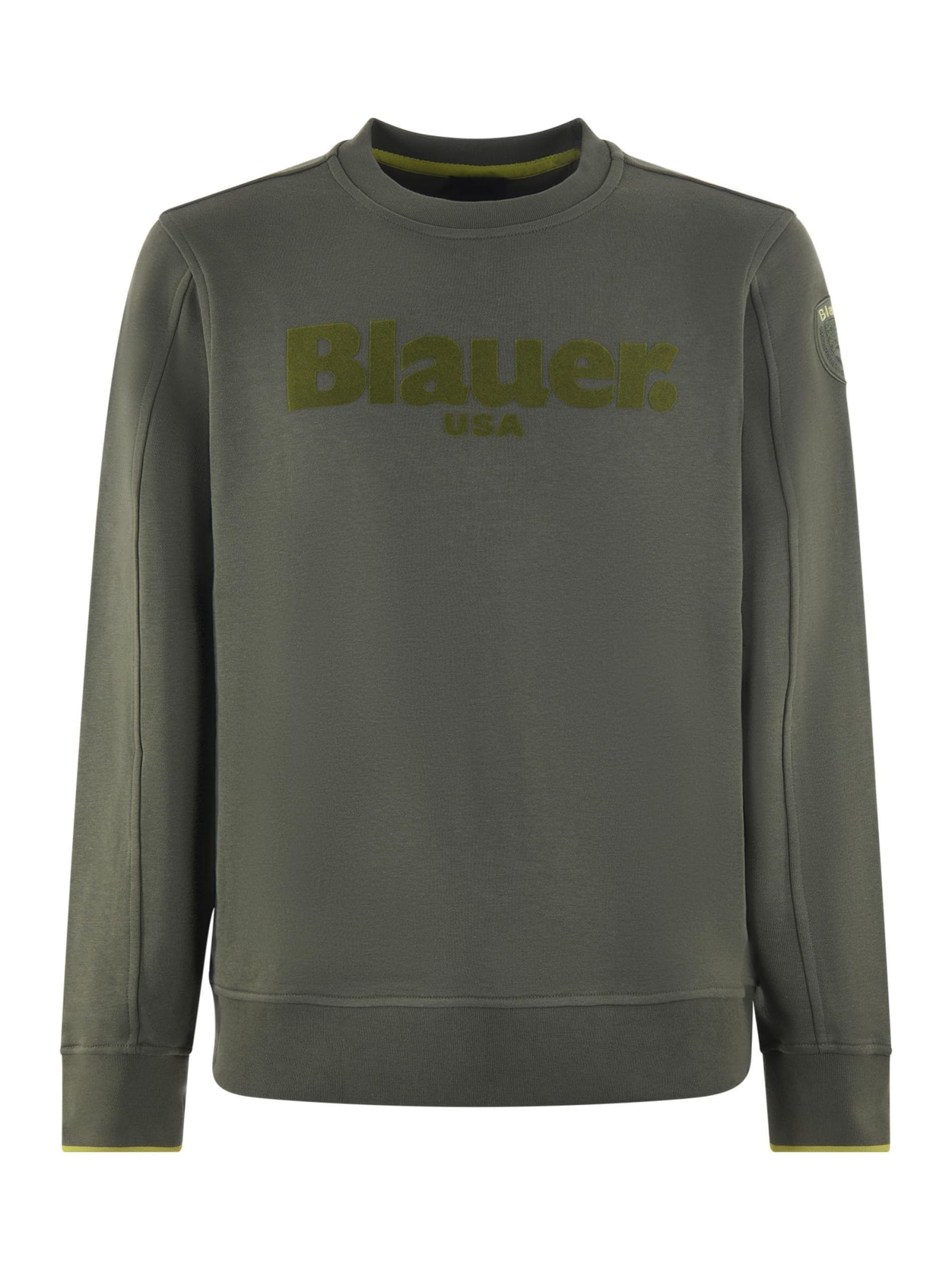Shop Blauer Sweatshirt In Verde Militare