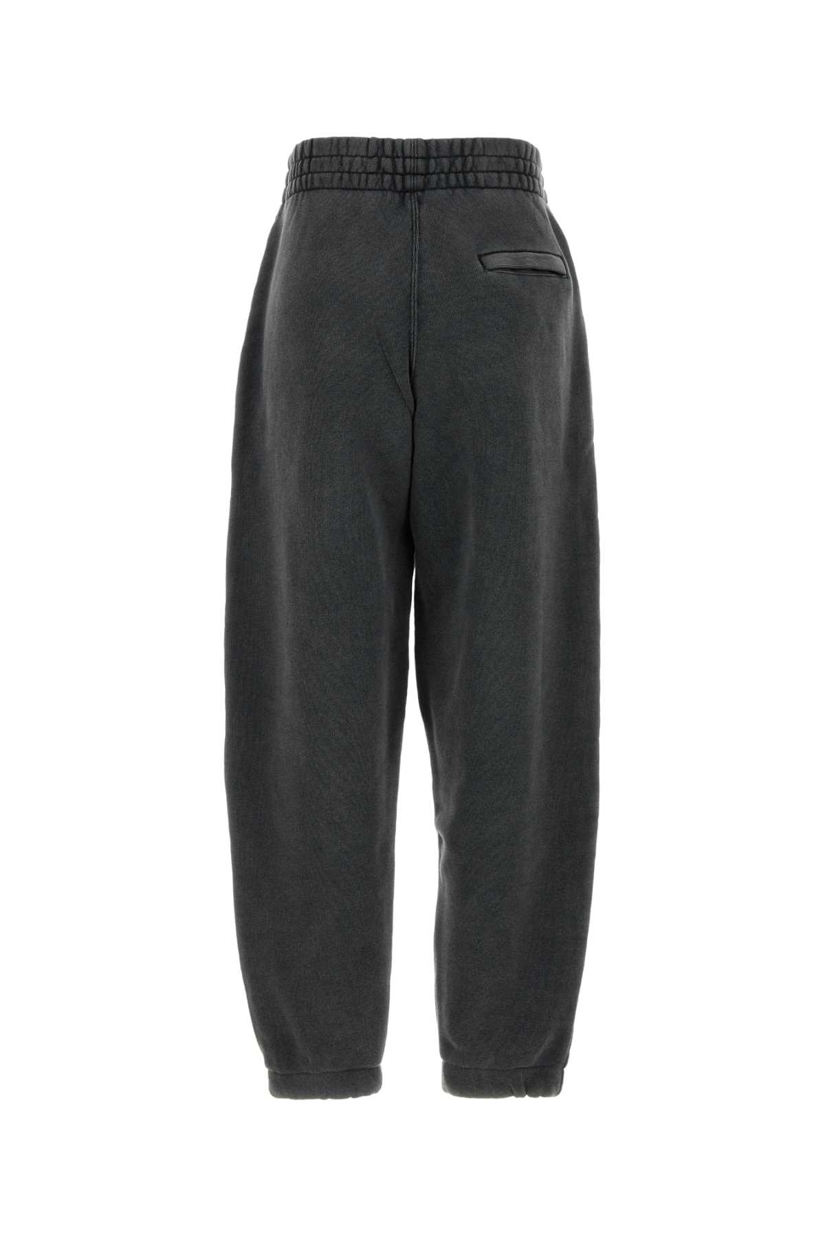 Alexander Wang T T By Alexander Wang Charcoal Cotton Joggers In Washedcedar